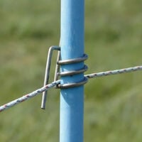 Gallagher Veer - Afrasteringspaal - 11 cm - 10 Stuks - Zilver - 8 cm