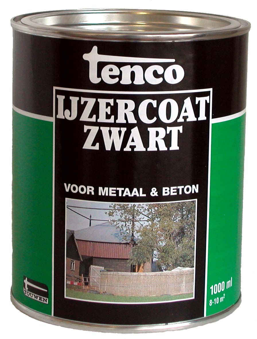 Tenco - Ijzercoat - 1 Liter - Zwart