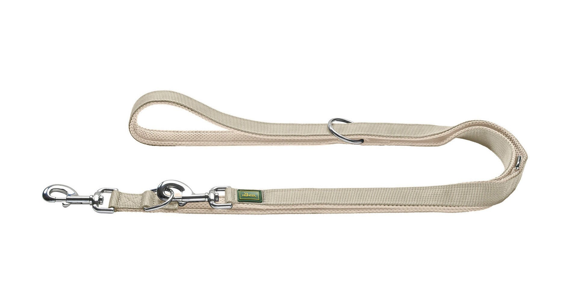 Hunter Divo Up lijn - Hondenriem - Taupe - 1.5 cm - 200 cm