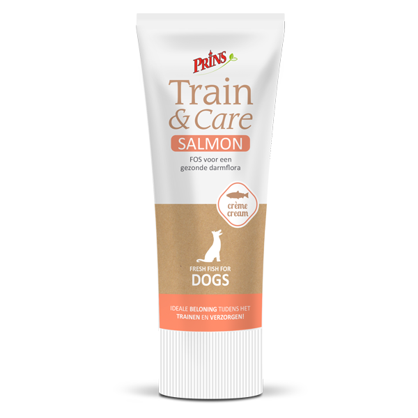Prins Train & Care - Hondensnack - 75 Gram - zalm Prins Train & Care - Hondensnack - 75 Gram - zalm
