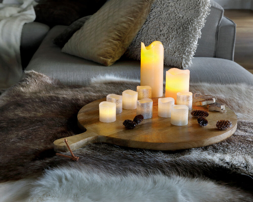 Lumineo LED Kaarsen - Kerstverlichting - 16 cm - Creme/warm wit