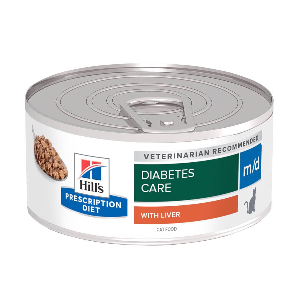 Hill's Prescription Diet Diabetes Care m/d - Kattenvoer - 156 Gram - lever Hill's Prescription Diet Diabetes Care m/d - Kattenvoer - 156 Gram - lever
