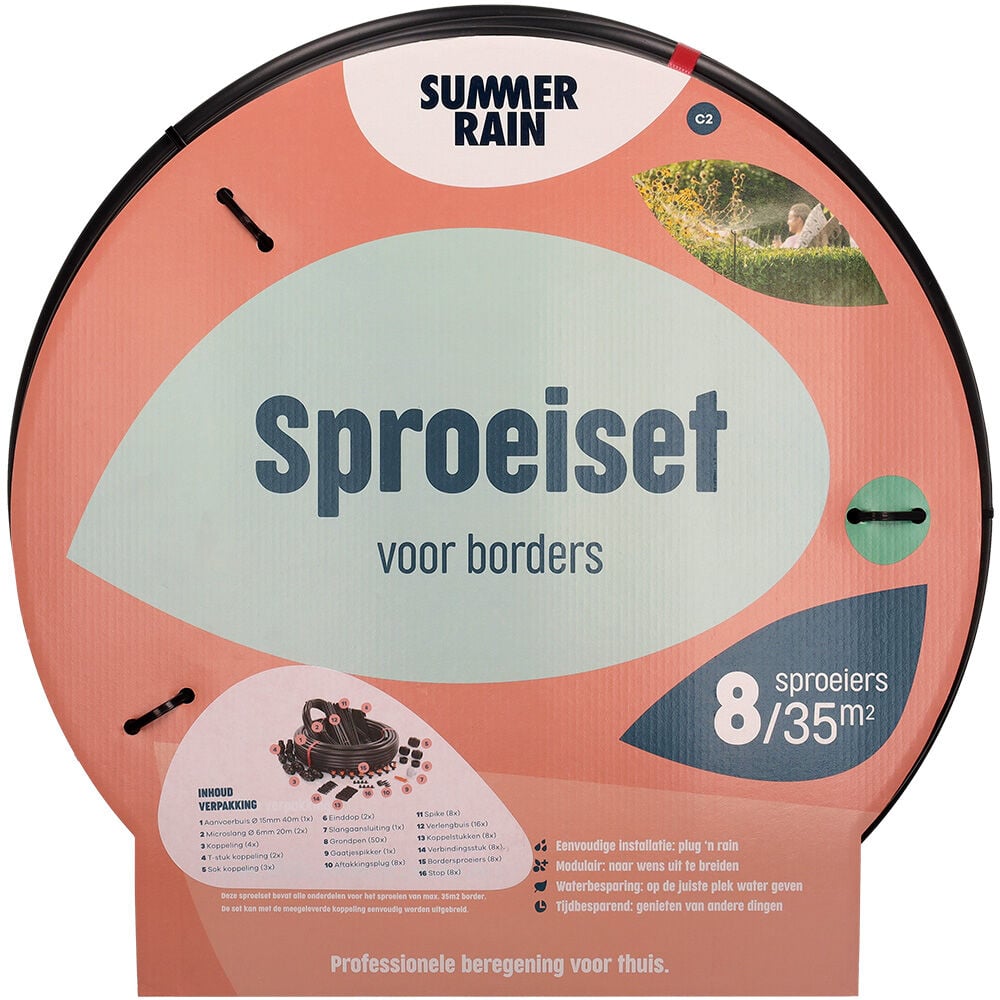 SummerRain - Sproeiset voor borders - 35m²