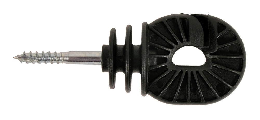 Gallagher Schroefisolator BS Super - 16.5 cm - 100 Stuks - Zwart - 18 cm