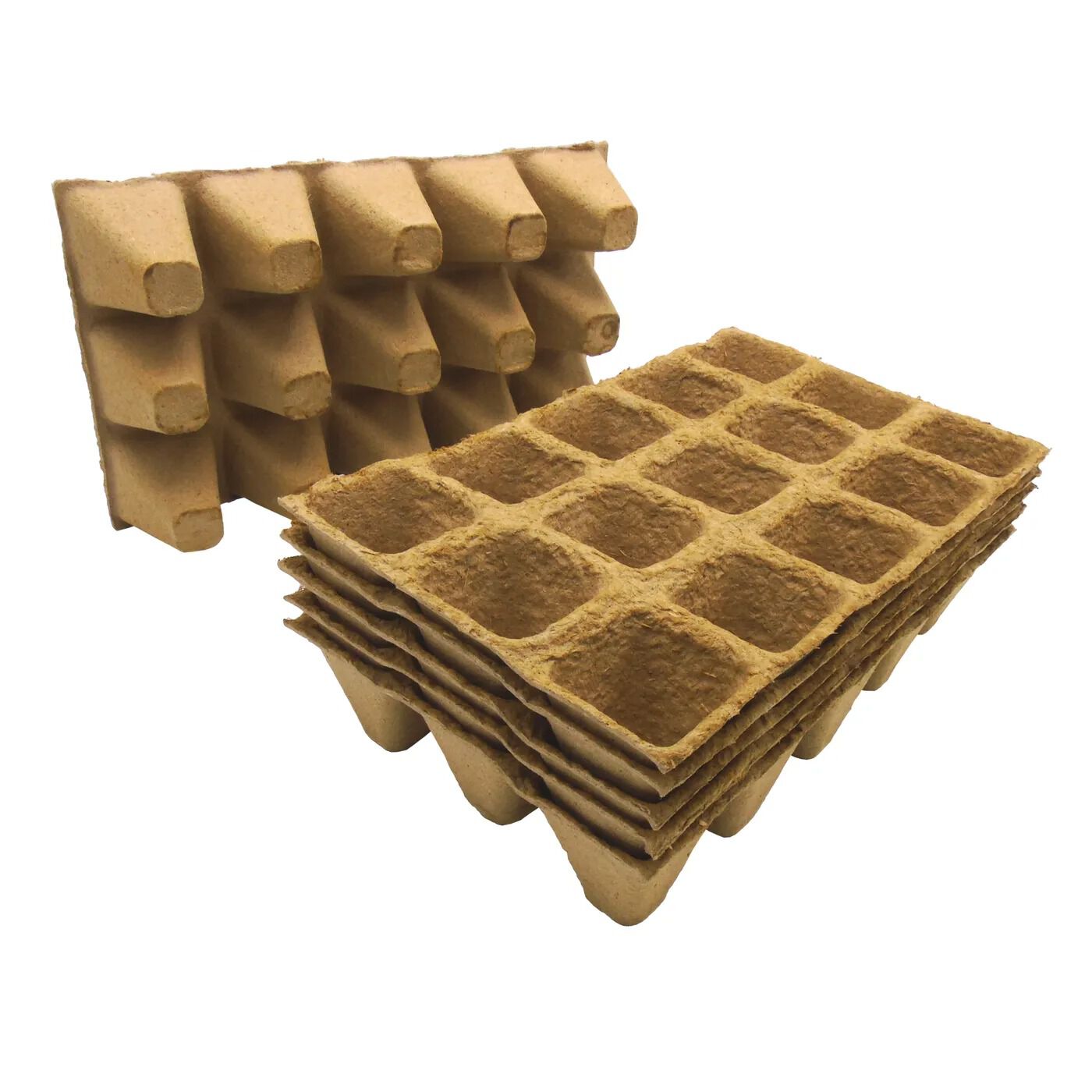 Nature - Turfpotjes - 6x15 Stuks - Bruin - 12.5x20.5x12.5 cm