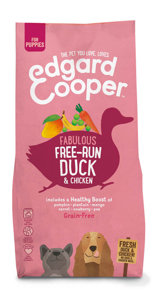 Edgard & Cooper Puppy - Hondenvoer - 7 Kilogram - eend, kip Edgard & Cooper Puppy - Hondenvoer - 7 Kilogram - eend, kip