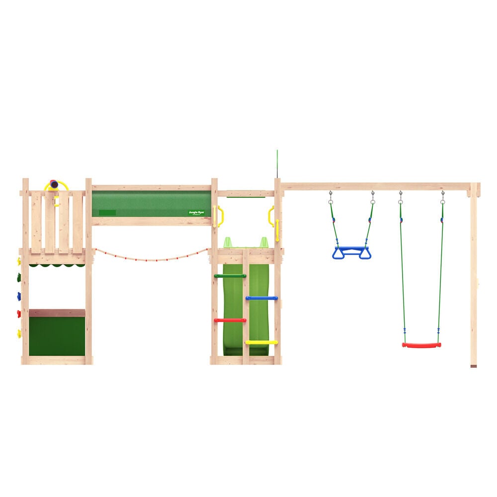 Jungle Gym Raufoss Douglas - Speeltoestel - Licht groen - Douglas hout