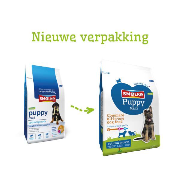 Smölke Puppy Maxi - Hondenvoer - 3 Kilogram - kip, lam, vis