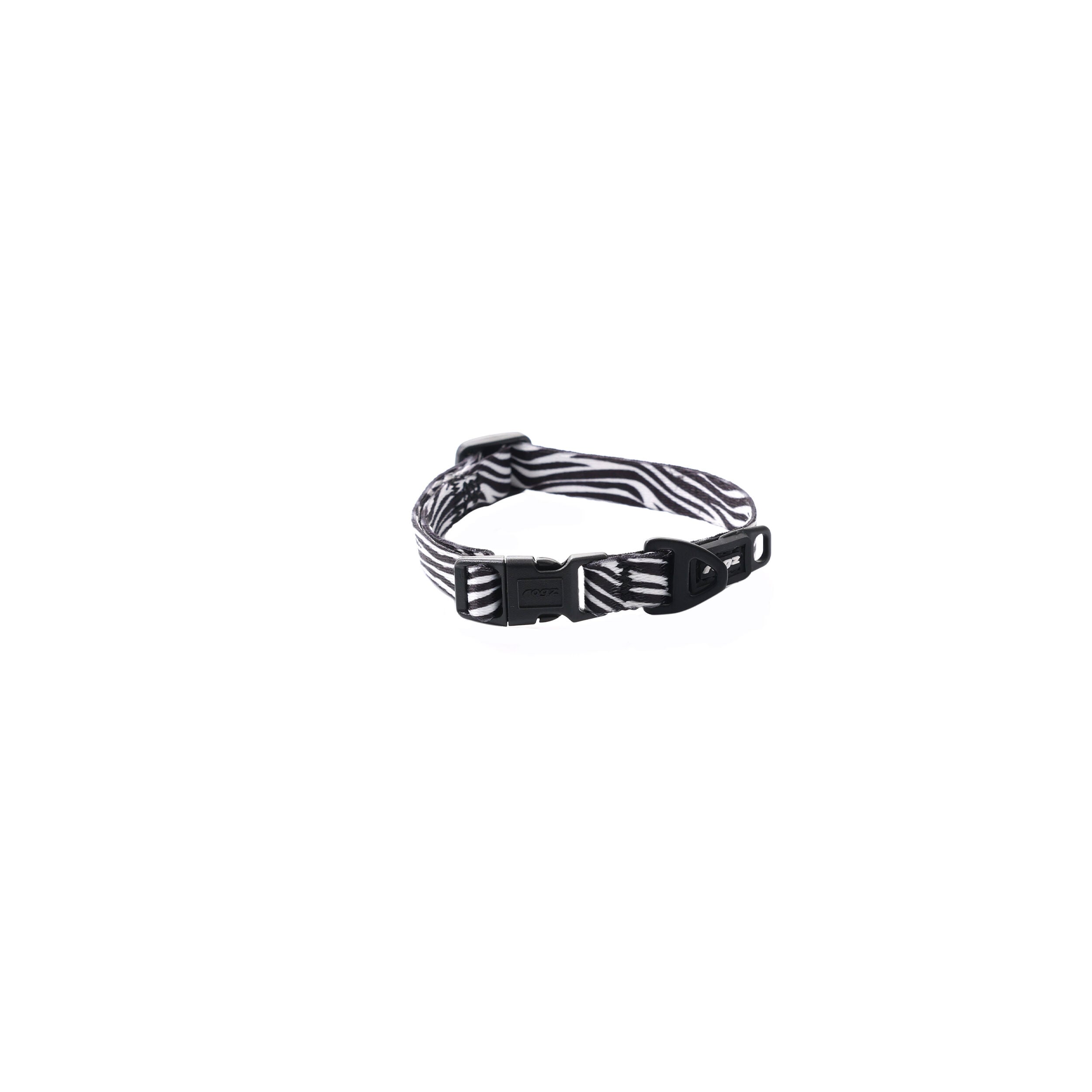 Rogz Animal - Halsband Hond - Zebra print - 20 tot 31 cm Rogz Animal - Halsband Hond - Zebra print - 20 tot 31 cm