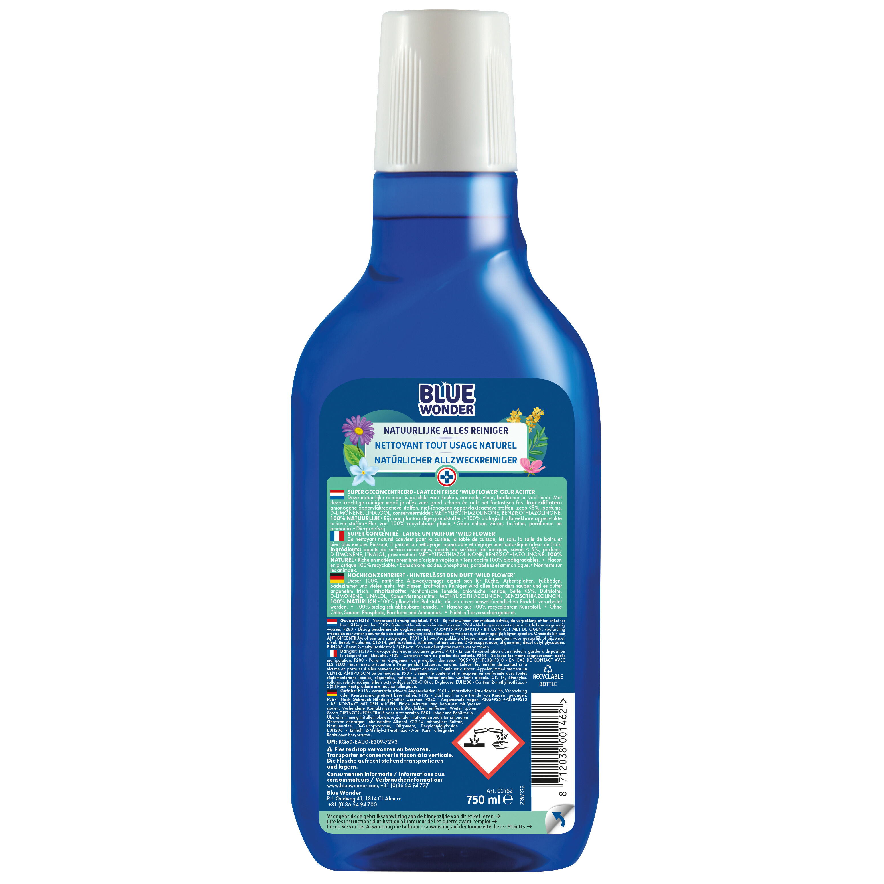 Blue Wonder Alles Reininger - Reinigingsmiddel - 750 Milliliter - 9.5 cm