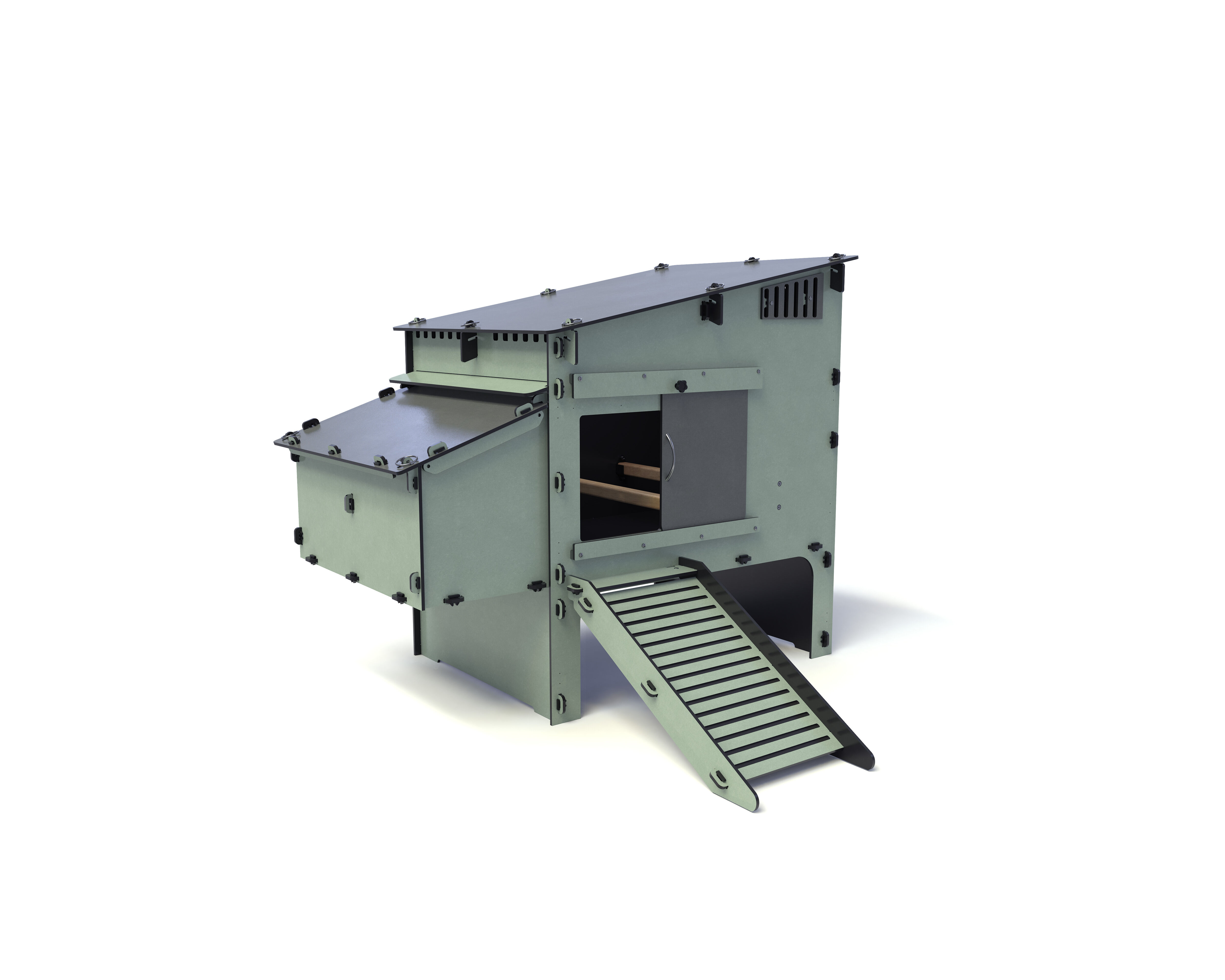 Nestera Aspen - 10 kippen - Kippenhok  - Groen