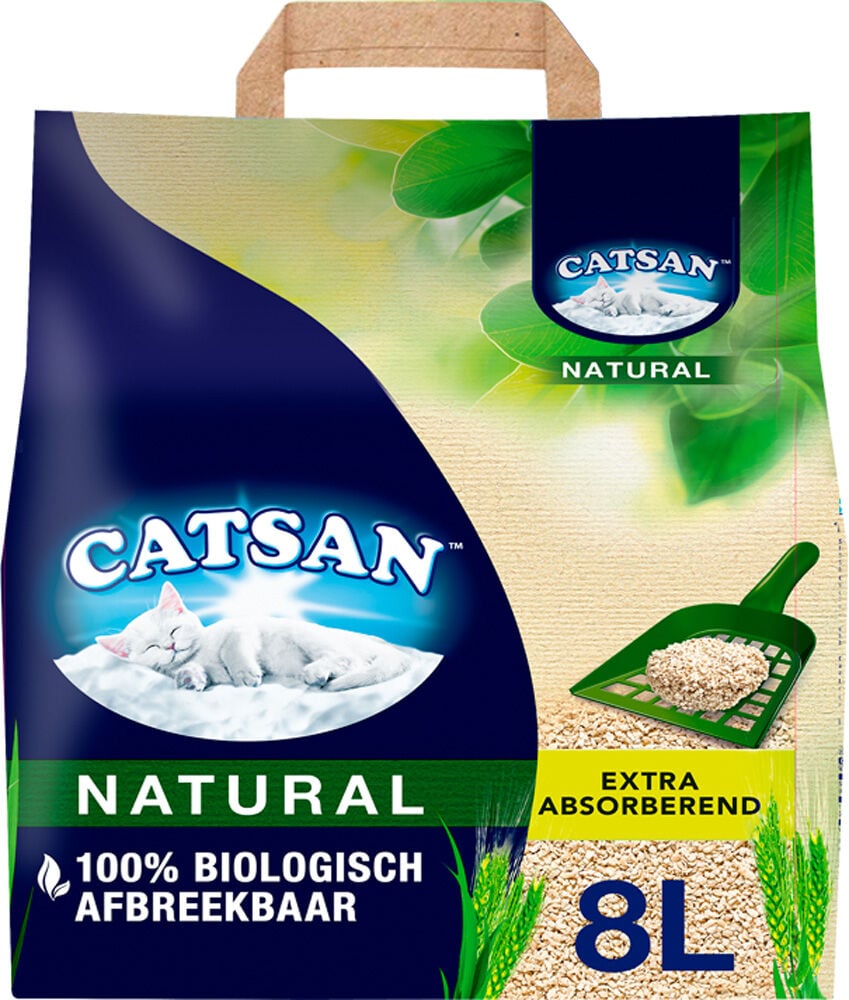 Catsan Natural - Kattenbakvulling - Fijn - 8 Liter