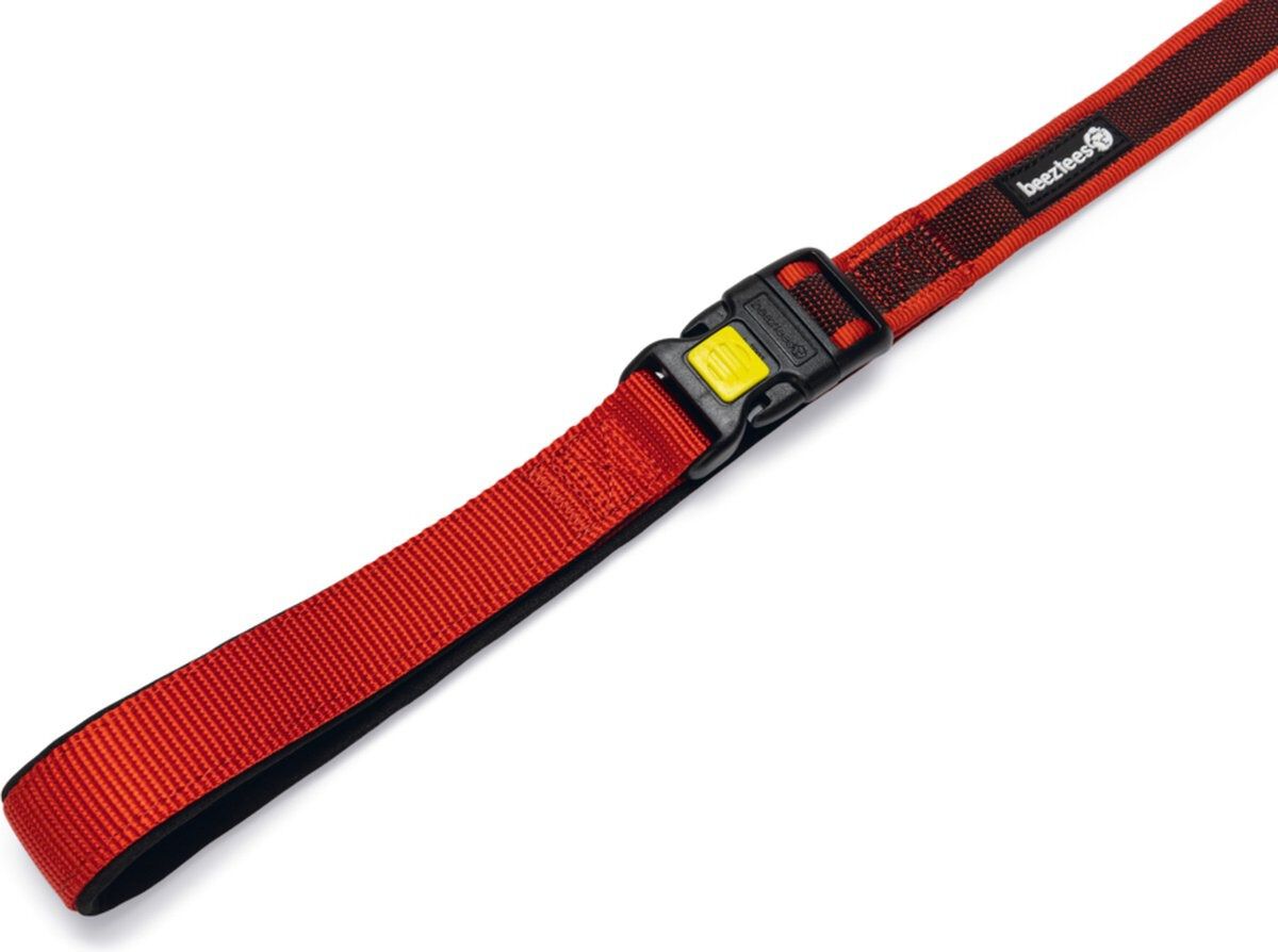 Beeztees Parinca Premium - Hondenriem - rood - 500 cm