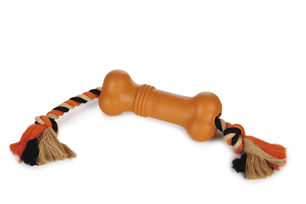 Beeztees Sumo Fit Bone - Apporteren - Hondenspeelgoed - oranje - 6x1x1 cm Beeztees Sumo Fit Bone - Apporteren - Hondenspeelgoed - oranje - 6x1x1 cm