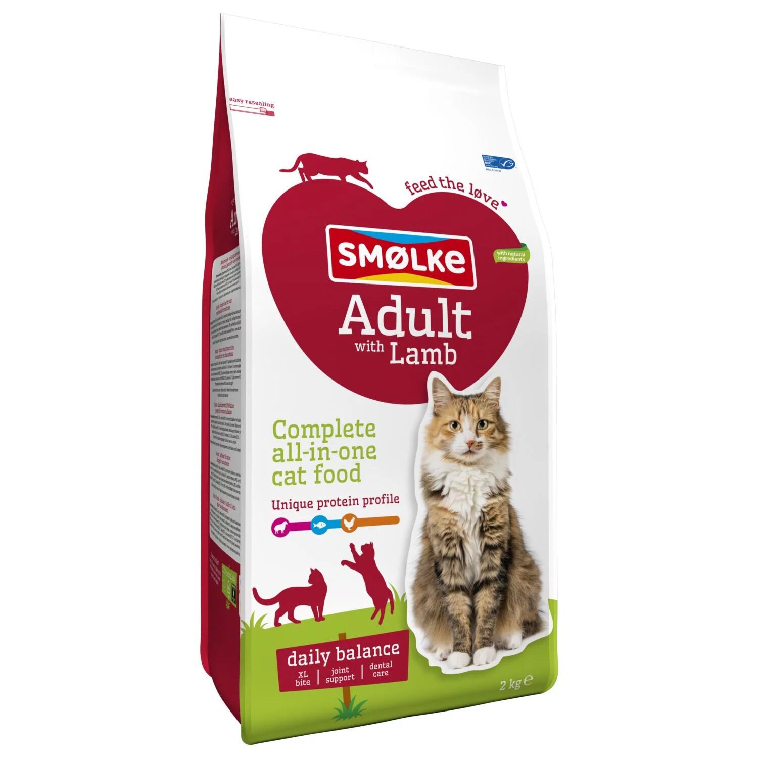 Smölke Adult - Kattenvoer - 2 Kilogram - kip, lam Smölke Adult - Kattenvoer - 2 Kilogram - kip, lam
