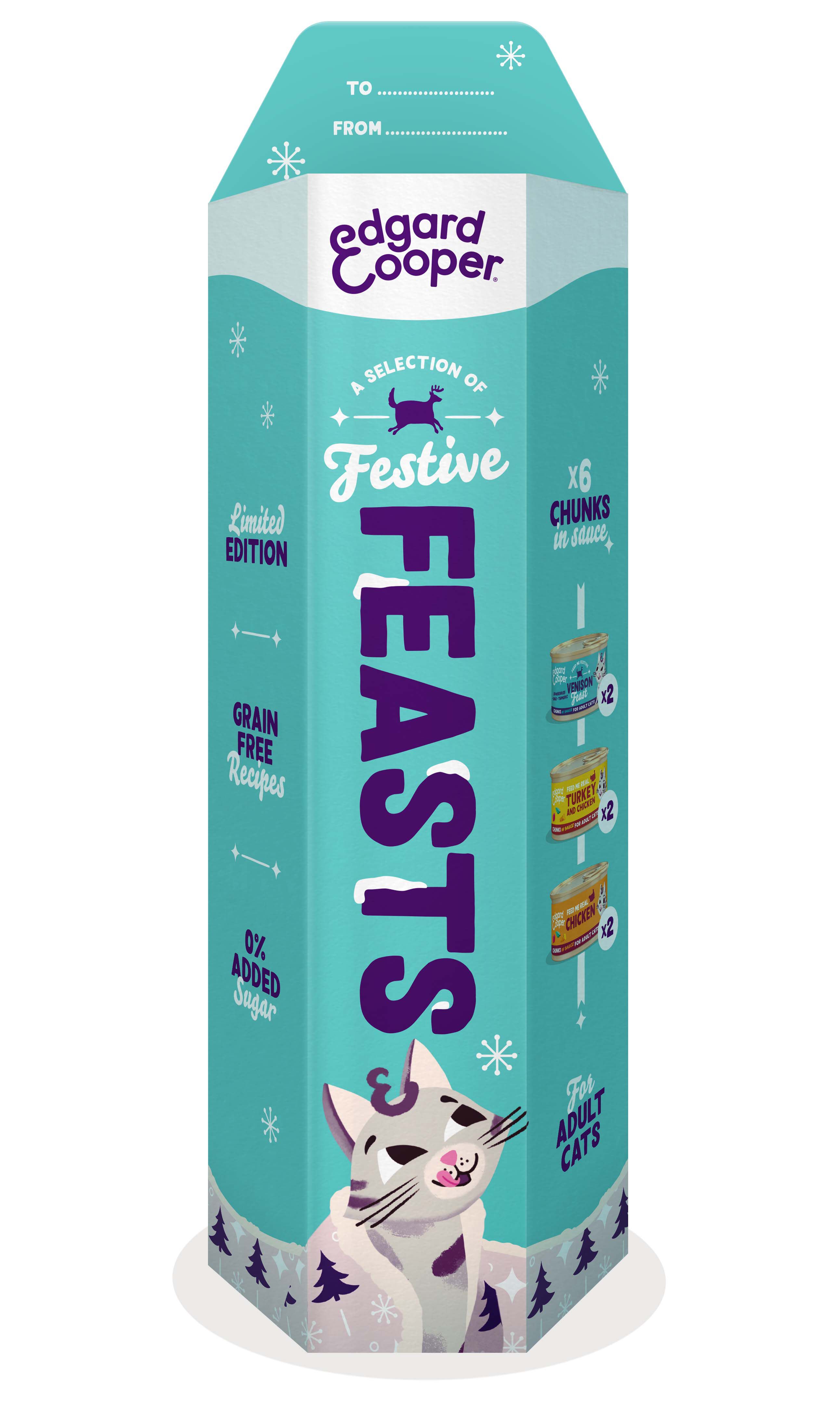 Edgard & Cooper Feestelijk - Kattenvoer - Chunks - 6x85 gram