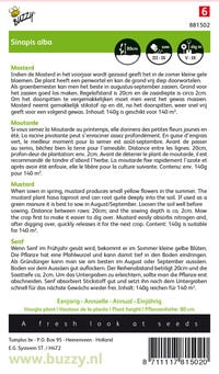 Buzzy Gele mosterd Sinapis alba - Groenbemester