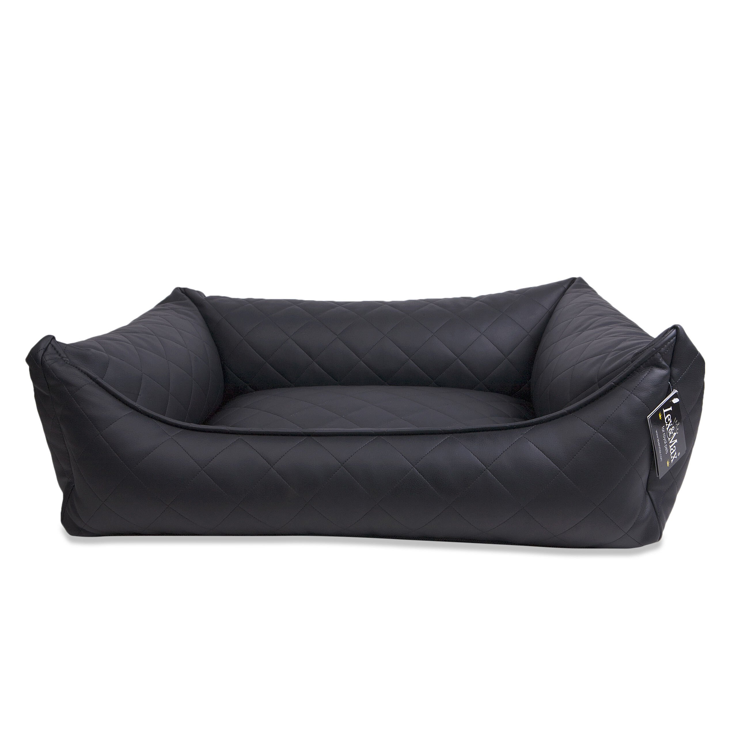Lex & Max Eco Leer - Hondenmand - Zwart - XS Lex & Max Eco Leer - Hondenmand - Zwart - XS