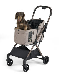 Fikago Free to Go 2.5 - tot 20 kg - Hondenbuggy - Sandy Beige - 102x81x32 cm