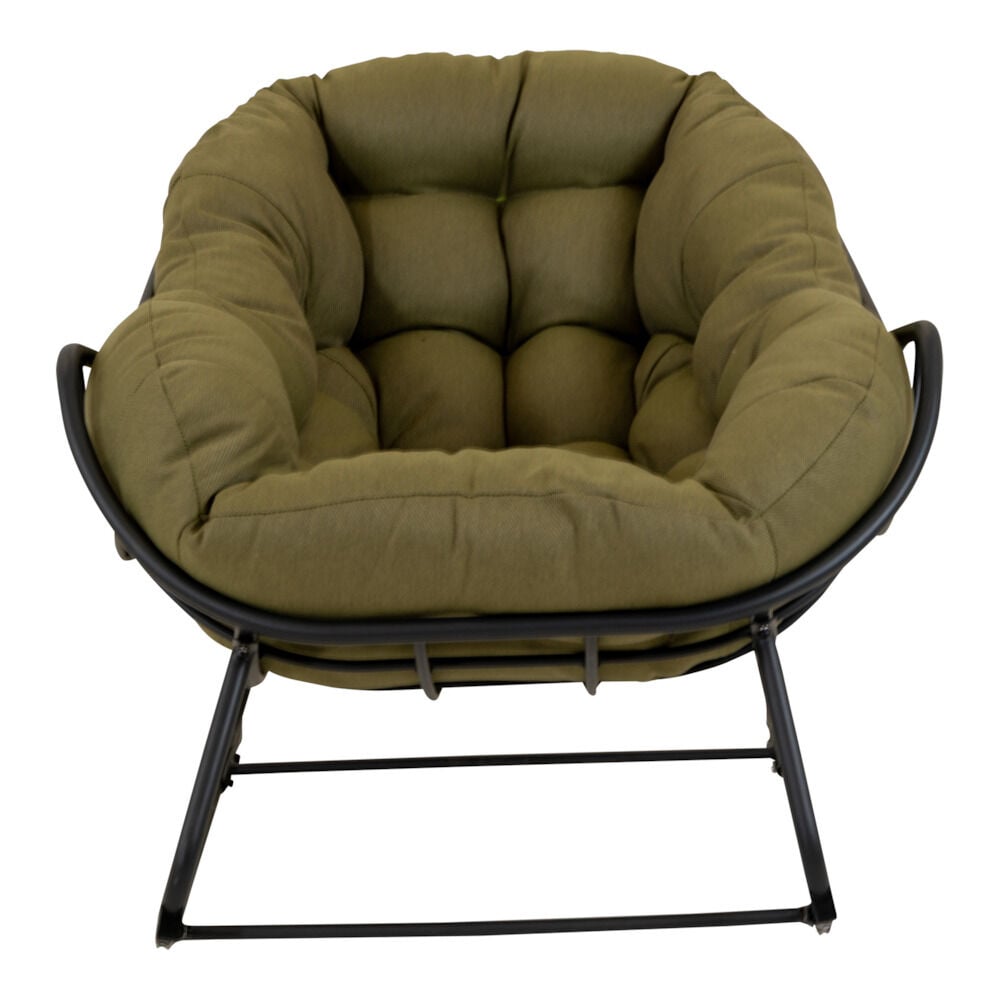 Lesli Living Cozy - Schommelstoelen - Groen - 1x117x97 cm