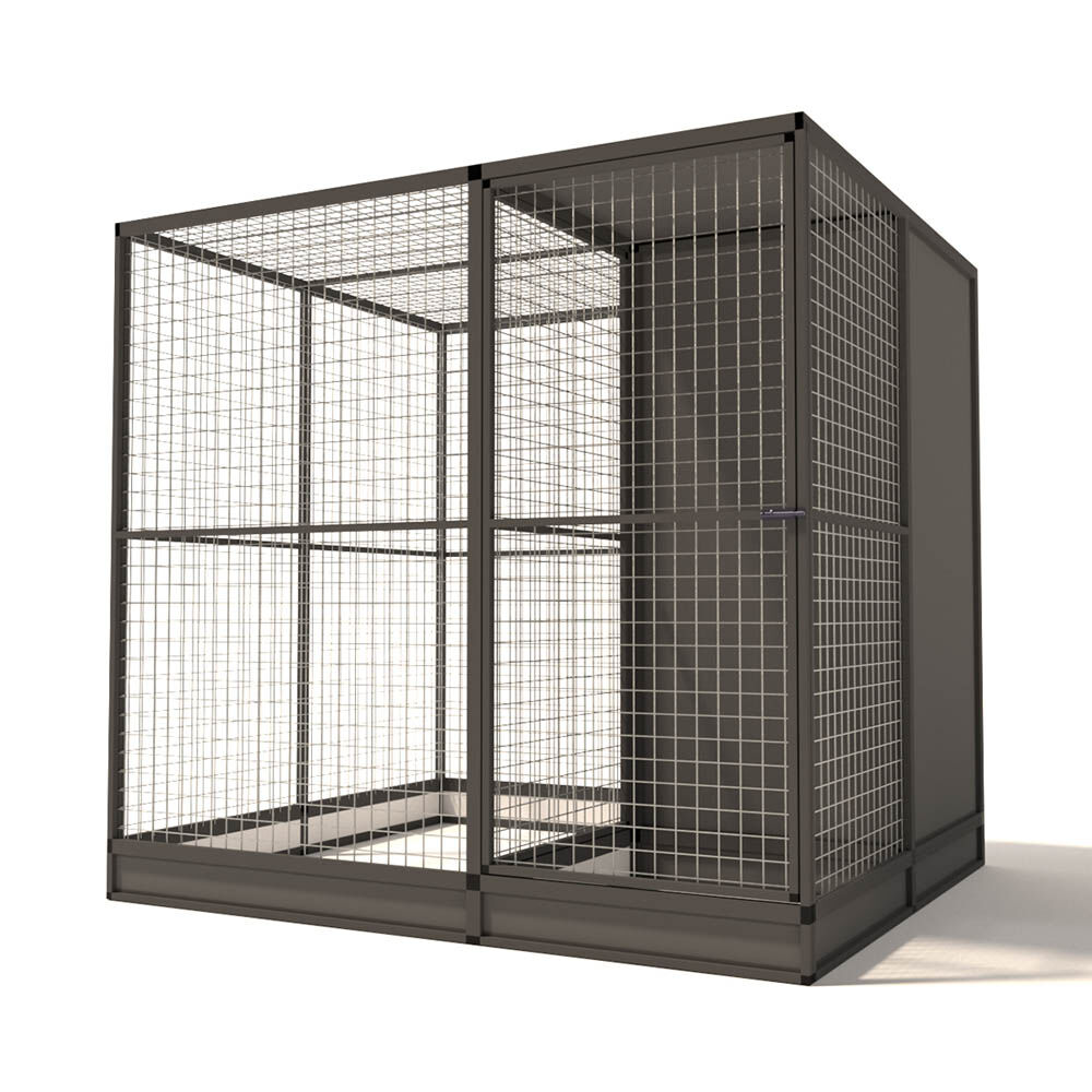 Glorenza Evi - Kattenren - Antraciet - 193x176x207 cm Glorenza Evi - Kattenren - Antraciet - 193x176x207 cm