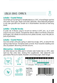 Hortitops  Lobelia Crystal Palace - Bloemzaden