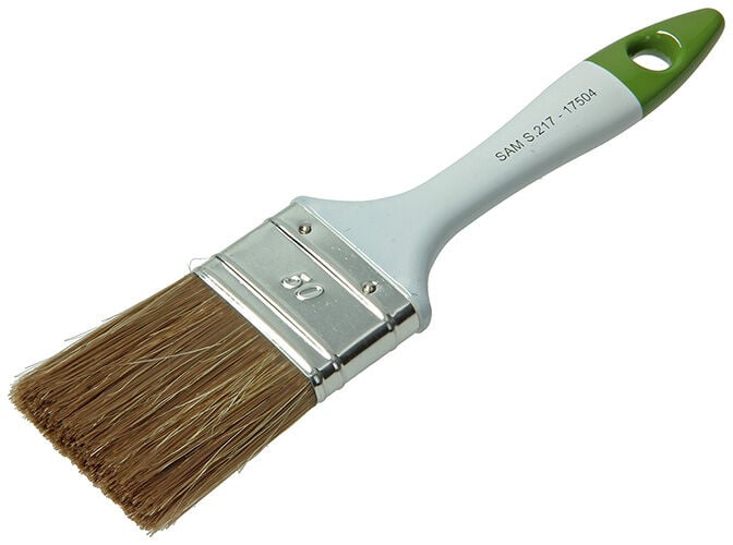 SAM - Kwast Plat 5cm - 22x5x1.7 cm - Bruin - 22 cm SAM - Kwast Plat 5cm - 22x5x1.7 cm - Bruin - 22 cm