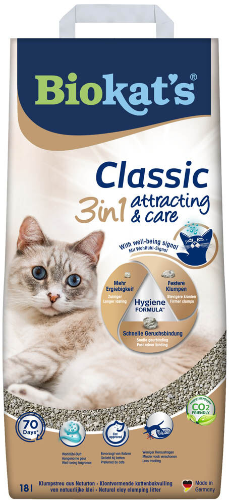 Biokat's Classic 3in1 Attracting&Care - Kattenbakvulling Biokat's Classic 3in1 Attracting&Care - Kattenbakvulling