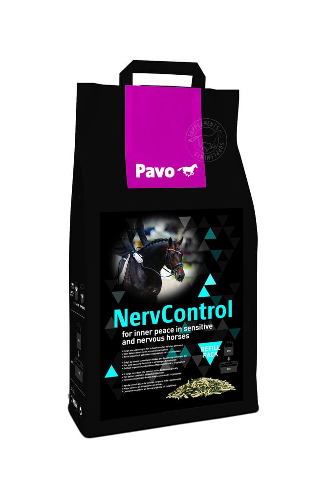 Pavo Nervcontrol Navulling Supplement - Paardenvoer - 3 Kilogram - Zak Pavo Nervcontrol Navulling Supplement - Paardenvoer - 3 Kilogram - Zak