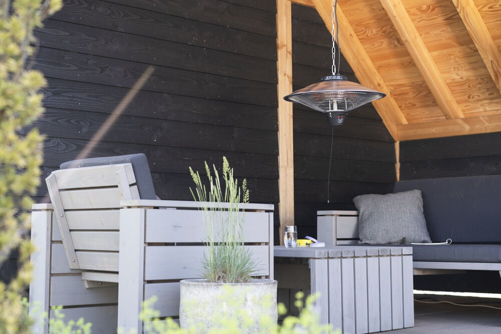 Eurom Partytentheater 2100 - Hangende terrasverwarmer - Grijs - 2100 W