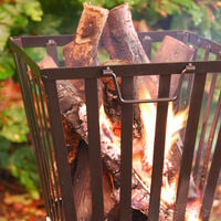 Esschert Fancy Flames - Vuurkorf - Vierkant - Zwart - Staal