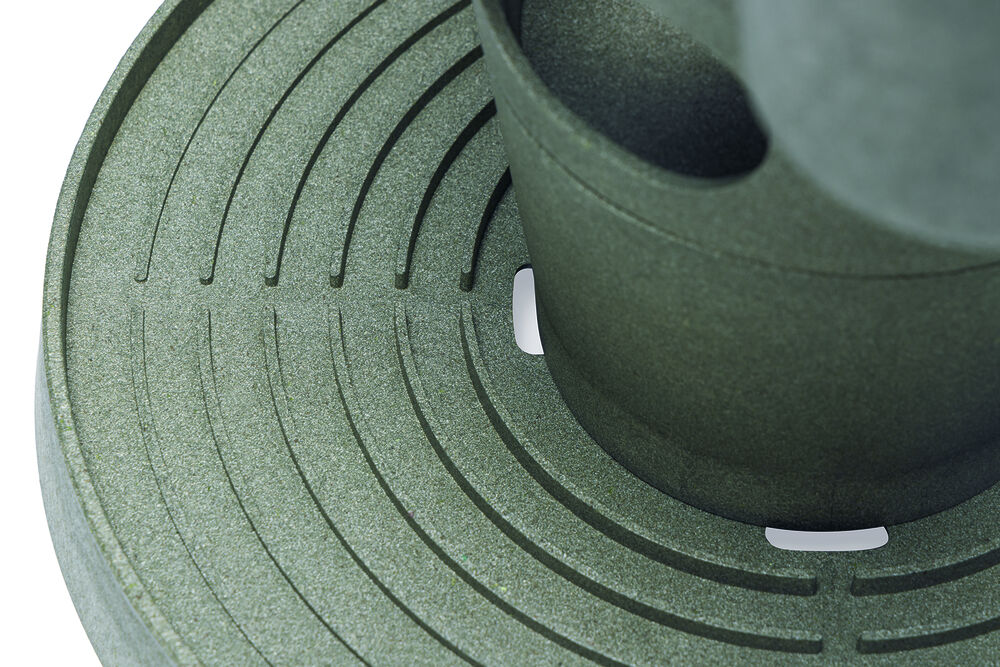 Beeztees Snacktoren - Kippenvoerbak - Grijs Groen - 32.5x30x30 cm