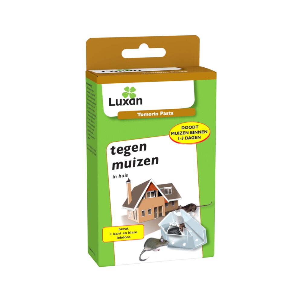 Luxan tegen muizen Tomorin Pasta - Muizengif - 1 Stuks