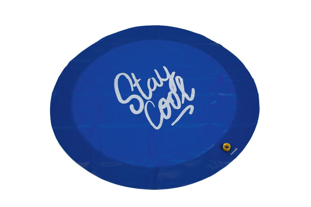 Beeztees Stay cool - Sprinkler mat -Waterspeelgoed hond - blauw - 27.8x100x4.7 cm