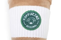 Designed by Lotte Puppychino - Pluche Knuffel - Hondenspeelgoed - Wit, Bruin - 11x24x11 cm