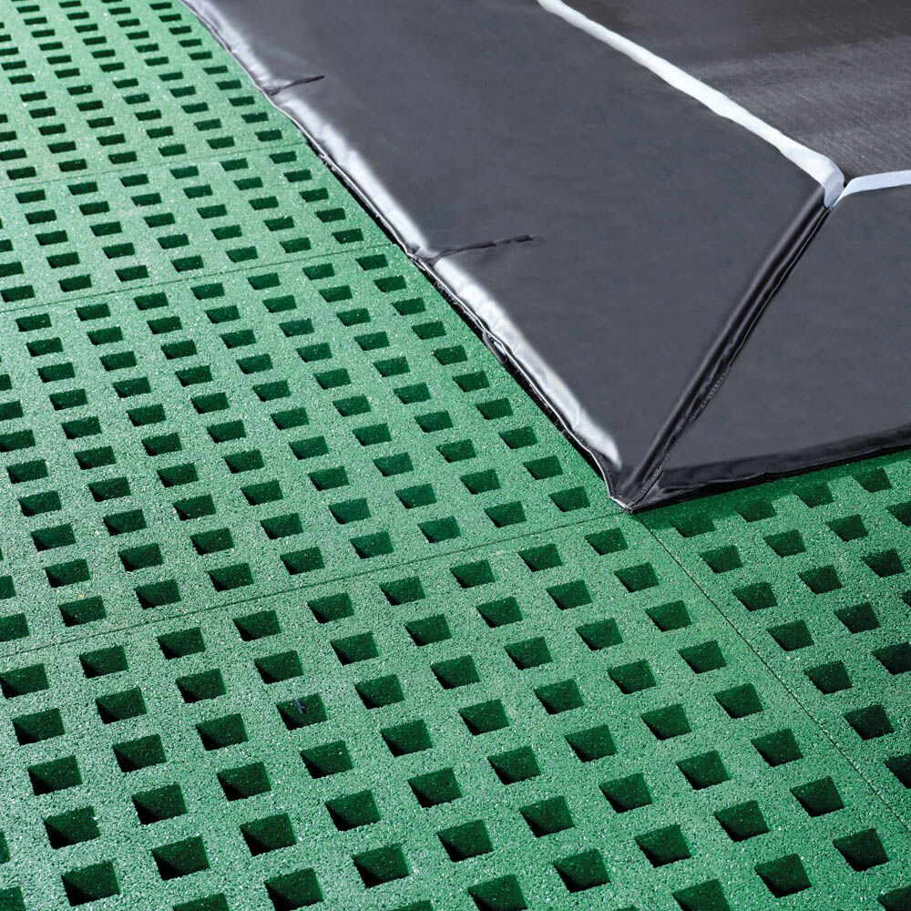 Exit Dynamic - Groundlevel trampoline - Zwart - 275x458 cm