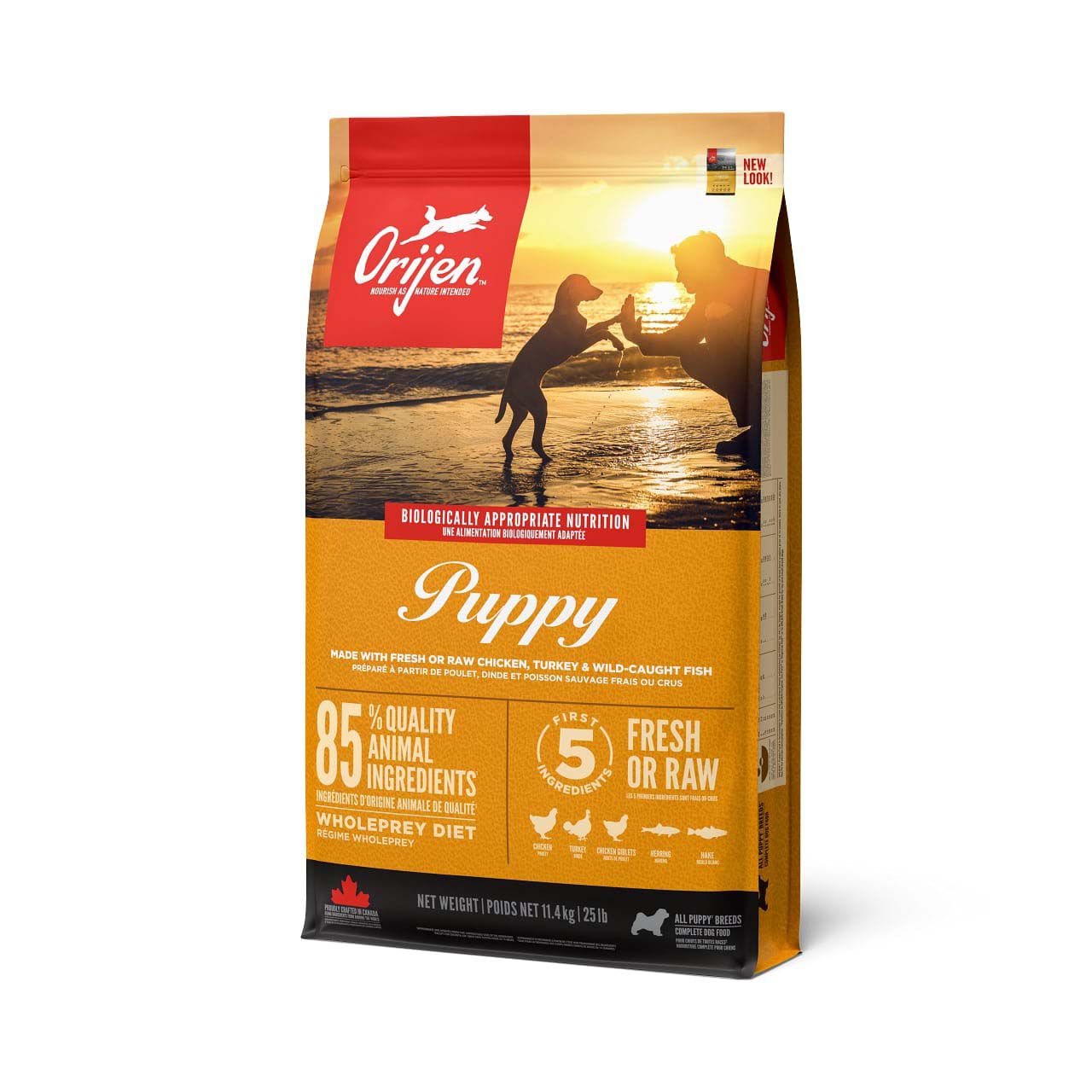 Orijen Puppy Whole Prey - Hondenvoer - 11.4 Kilogram - kip Orijen Puppy Whole Prey - Hondenvoer - 11.4 Kilogram - kip