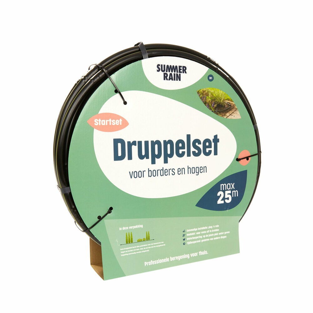 SummerRain Borders en hagen - Druppelset - 25m - 25 m SummerRain Borders en hagen - Druppelset - 25m - 25 m
