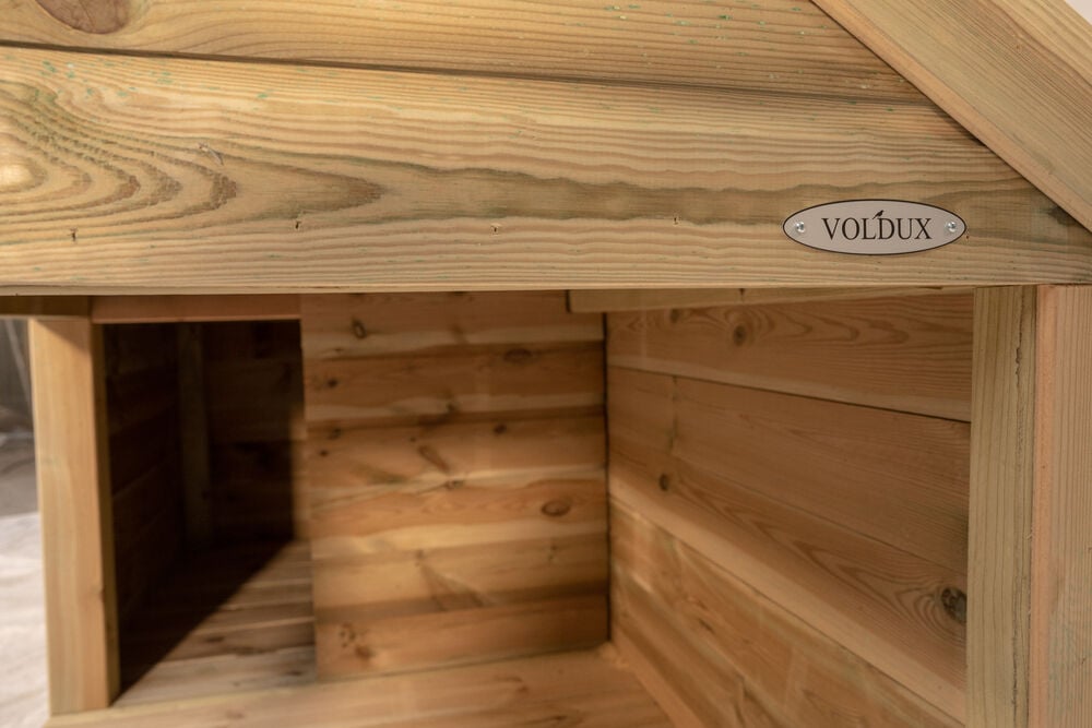 Voldux Storm - Hondenhok - Naturel - 110x107x201 cm