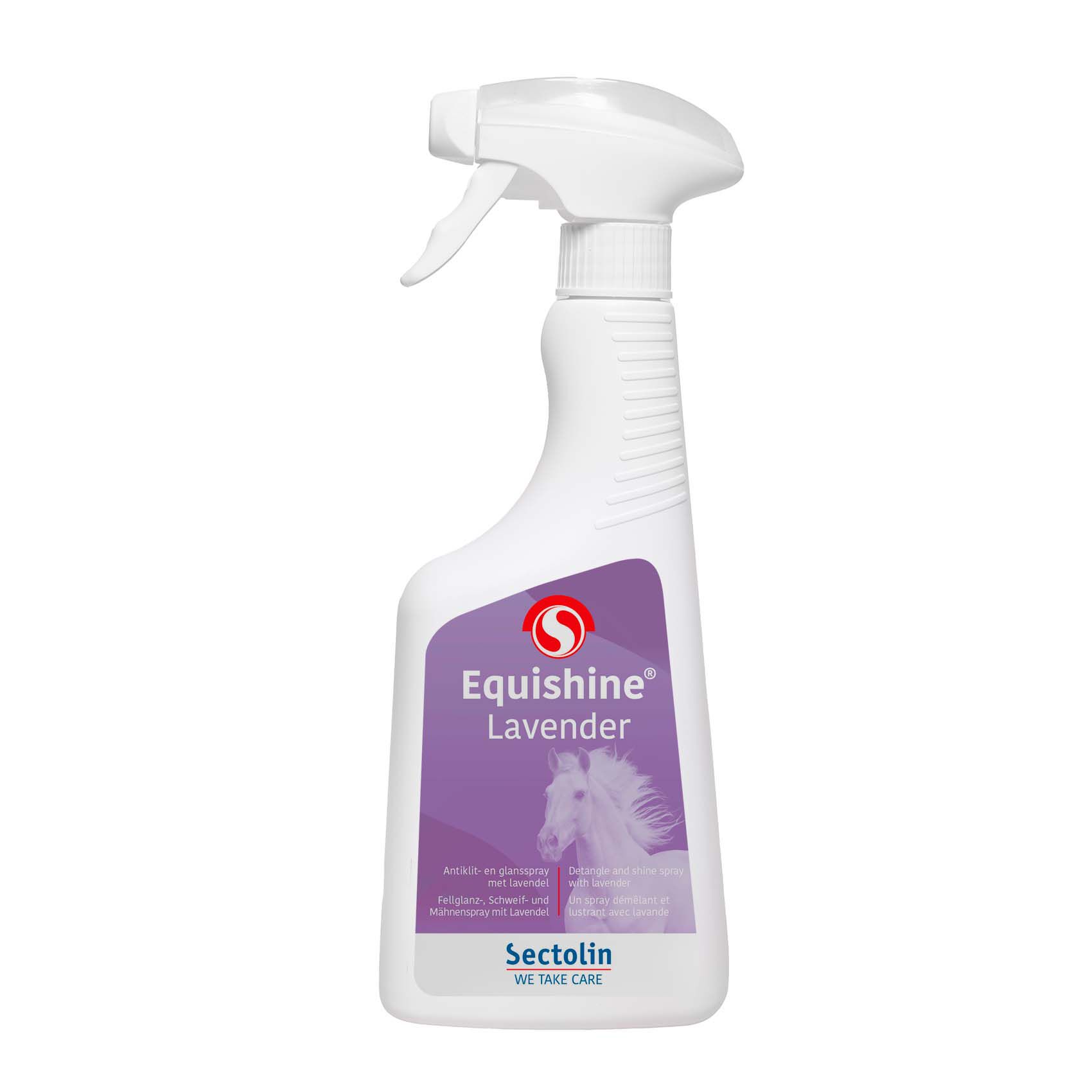 Sectolin Equishine - Antiklit en glasspray Paard - Lavendel