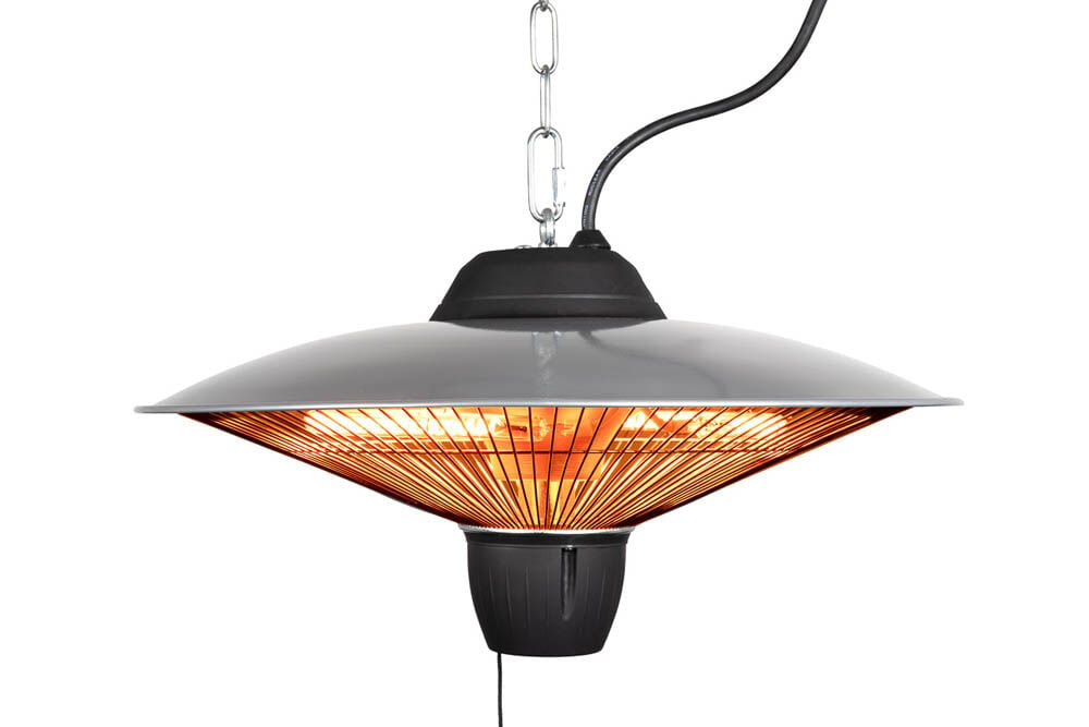 Eurom 1502 - Hangende terrasverwarmer - Grijs - 1500 W