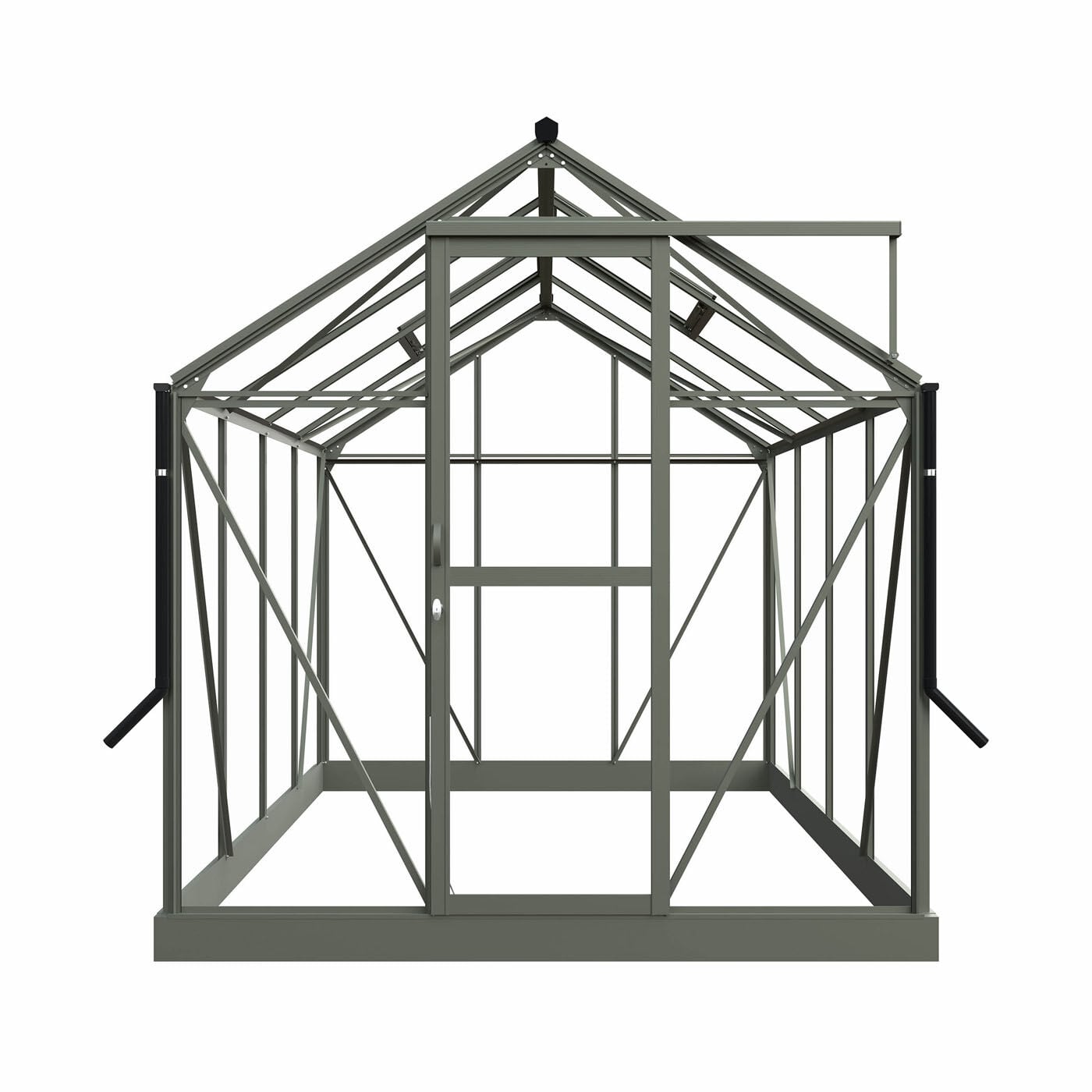 Royal Well Mary II - Tuinkas - Groengrijs - 241x212x291 cm - Veiligheidsglas
