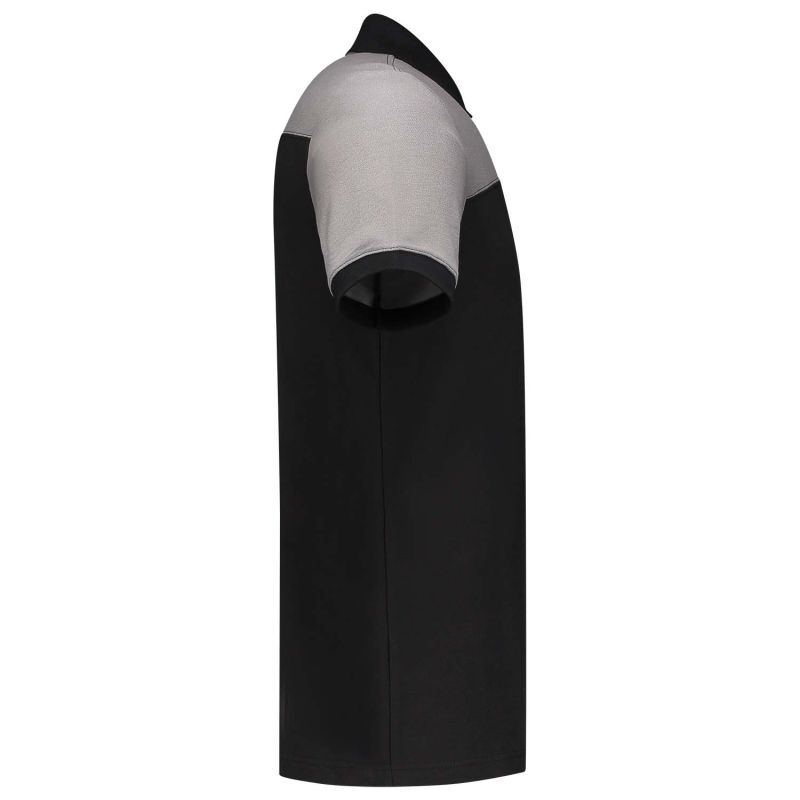 Tricorp Bicolor Naden  - Poloshirt - Zwart Grijs - 3XL