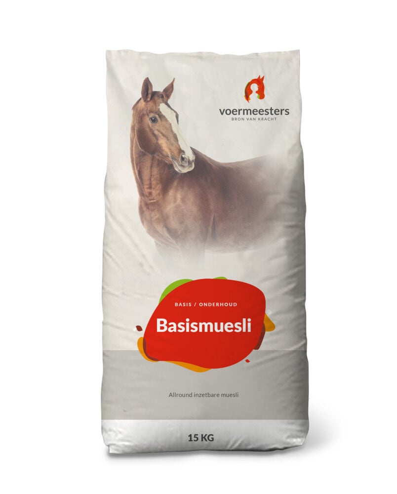 Voermeesters Basismuesli - Basisvoeding - 15 Kilogram - Zak