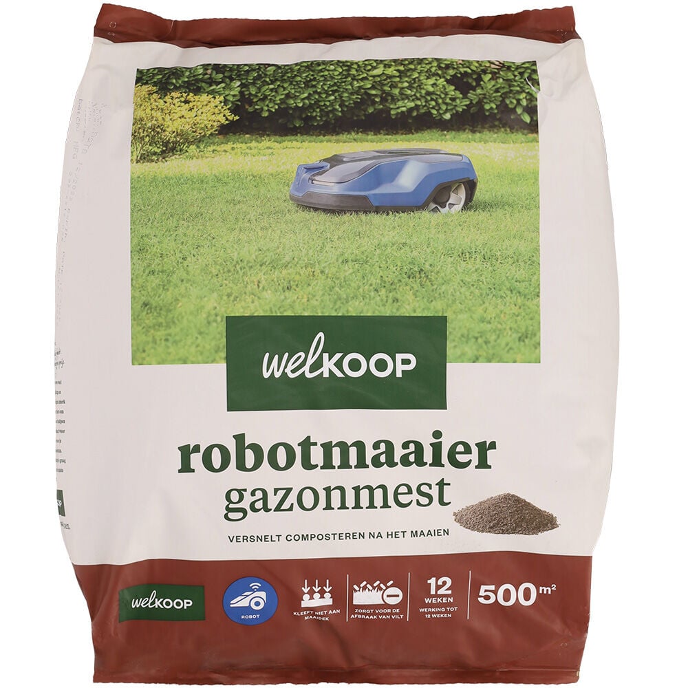 Welkoop - Robotmaaier Gazonmest - 500 m2 - 15 Kilogram Welkoop - Robotmaaier Gazonmest - 500 m2 - 15 Kilogram