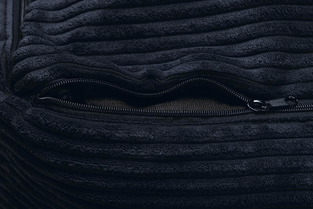 Designed by Lotte Ribbed - Hondenmand - antraciet - 20x60x65 cm - S