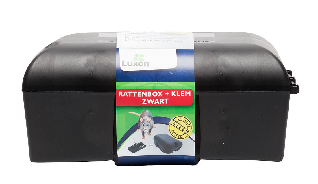 Luxan Rattenbox met klem  - Tegen ratten
