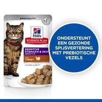 Hill's Science Plan Sensitive Stomach & Skin - Kattenvoer - 85 Gram