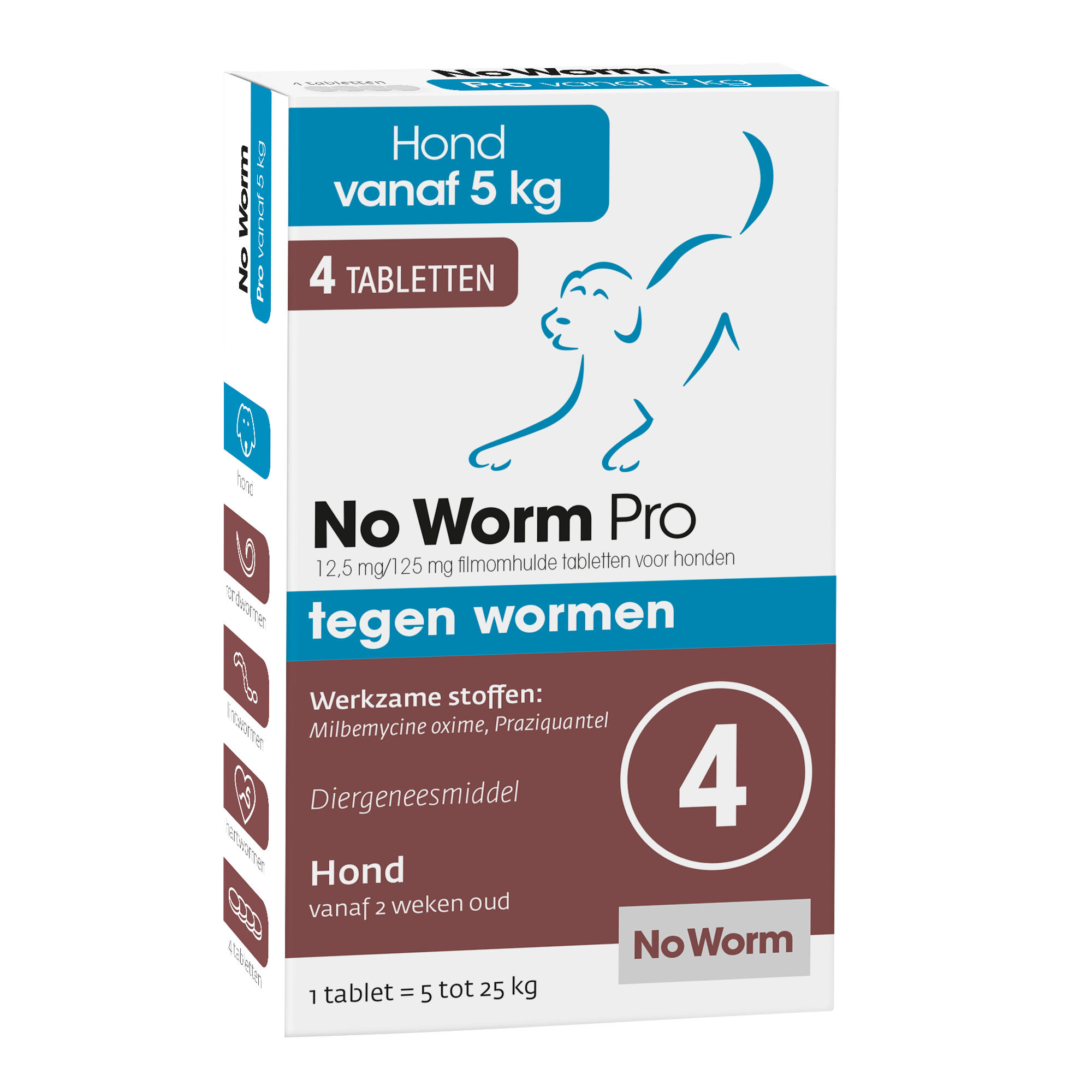 No worm Pro Kauwkablet - Ontworming Hond - 4 Stuks - L No worm Pro Kauwkablet - Ontworming Hond - 4 Stuks - L