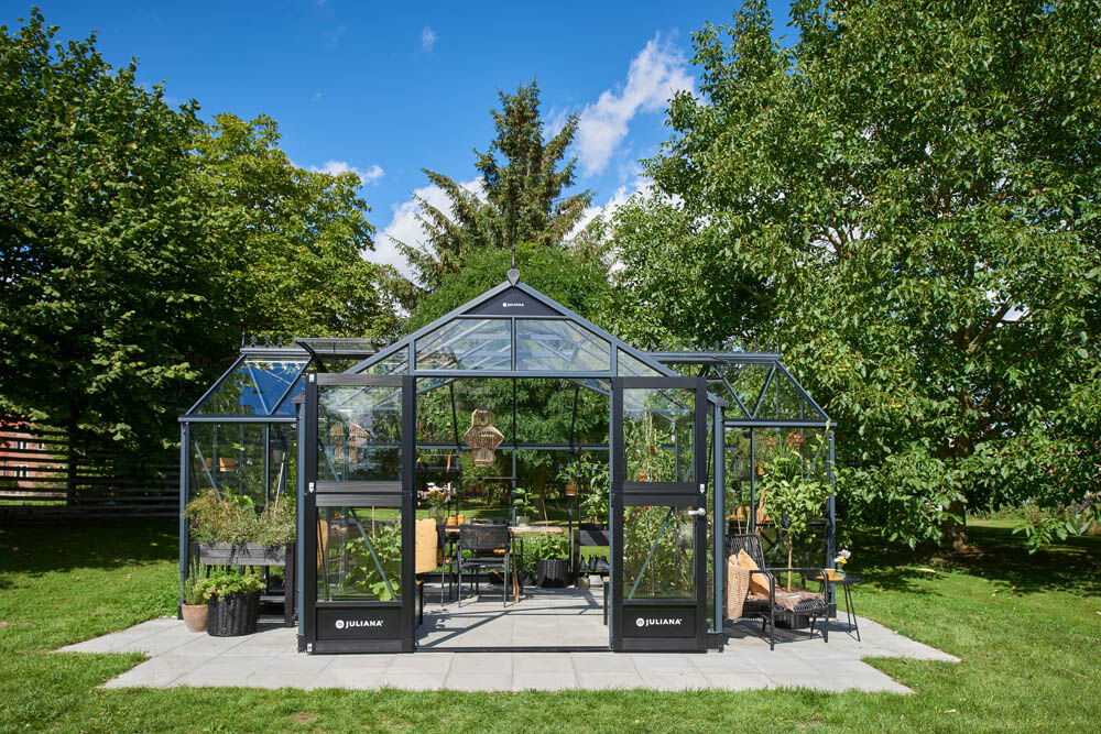 Juliana Orangeri - Tuinkas - Grijs - 267x583x493 cm - Veiligheidsglas